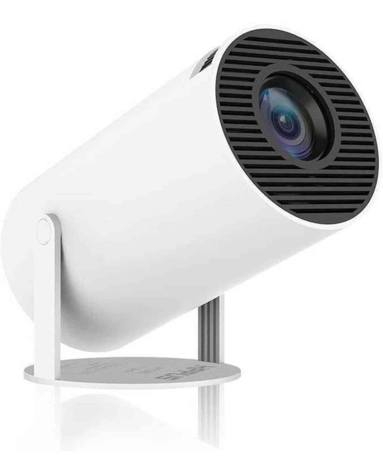 HY300 PRO HD Android 11,180° Rotate Auto Keystone Projector (5000 lm / 1 Speaker / Wireless / Remote Controller) Portable Projector (White)